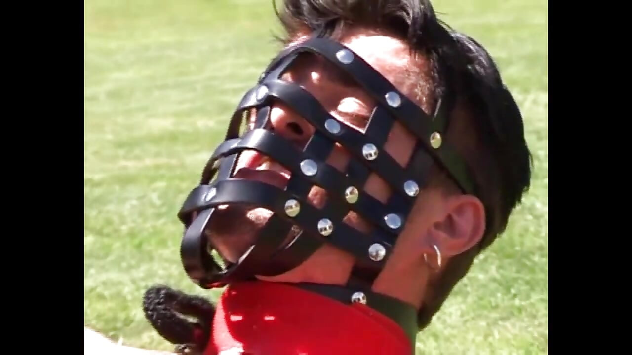 Hard outdoor fetish sex!