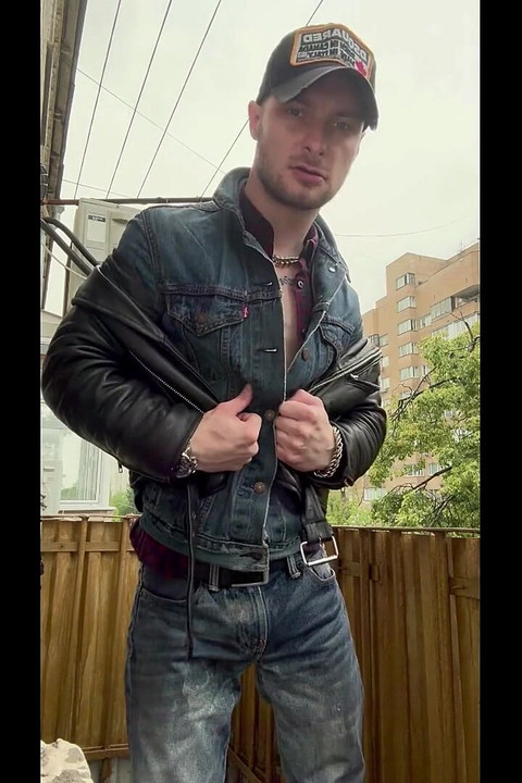 Kinkysirius Wet Rain Shower in Cowboy Outfit