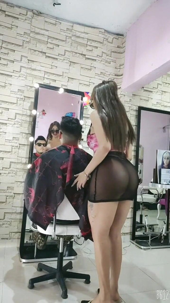 Thrilling moment from "I AM GOING TO CUT MY HAIR AND END UP IN HAPPY SEXUAL ENDING"