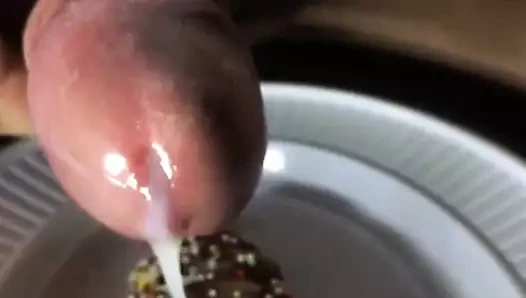 Noel kurabiyesi ağır çekimde cum