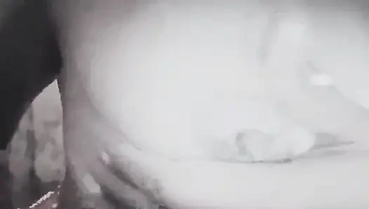 Девушка грубо ласкает ее большие груди