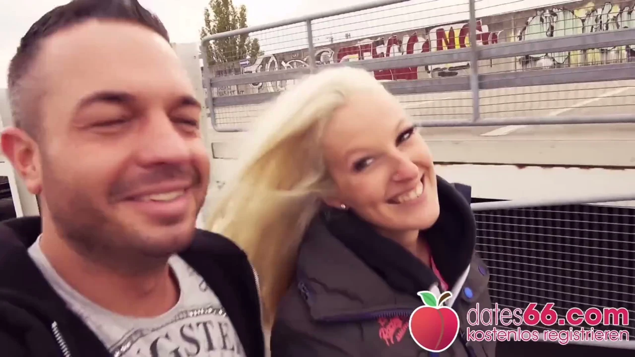 Public Sex Extreme: Blonde Skinny Milf On Parking Garage Rooftop