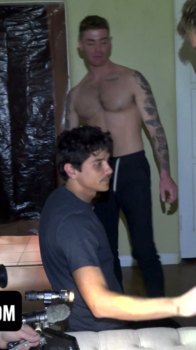 📸 Foursome Frenzy: Director, Cameraman, and Actors Unleash Their Lust in a Cum-Filled Scene | Clip 1