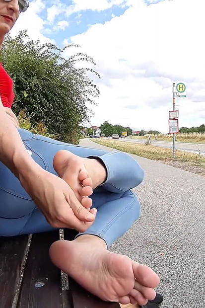 Krásné bosé chodidla