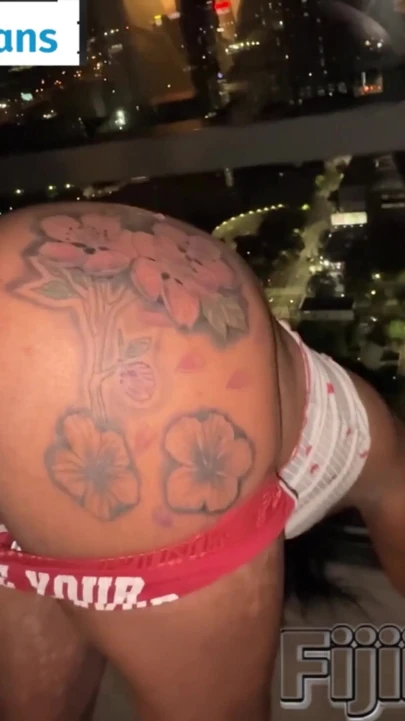 Epic moment from "Ebony girl twerking on the dick after school on bar stool"