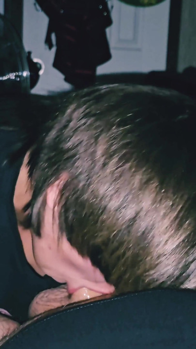 Powerful moment from "Surprised him with head while he tried to sleep instead gave me something to gag on"