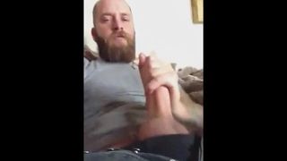 Beard full of cum