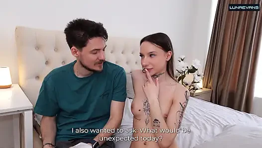 Hinter den kulissen: Luna Evans bereitet sich auf ihre ersten anal vor – Warm-up & Dildos