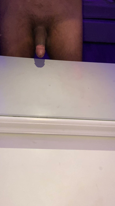 Stroking my thick dick
