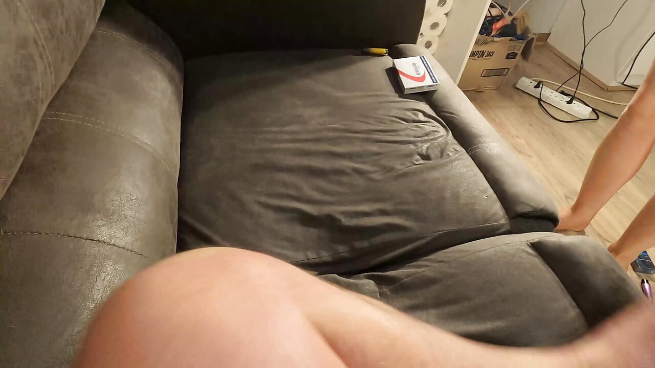 Smoking Slut Sucks Cock & Gets Rough Fucked - Cumshot on Chest