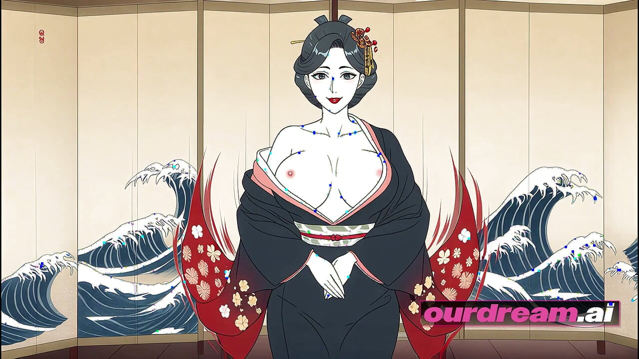 ourdream - Inside an Old Edo Tatami Room: Ukiyo-e Anime Beauty Takes It Every Way