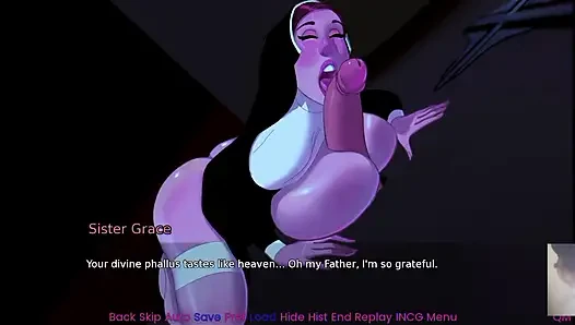 HEILIGE NONNE, OBWOHL ICH JEMAND ANDERES BIN UND HAT MICH DURCH GLORYHOLE GEFICKT!
