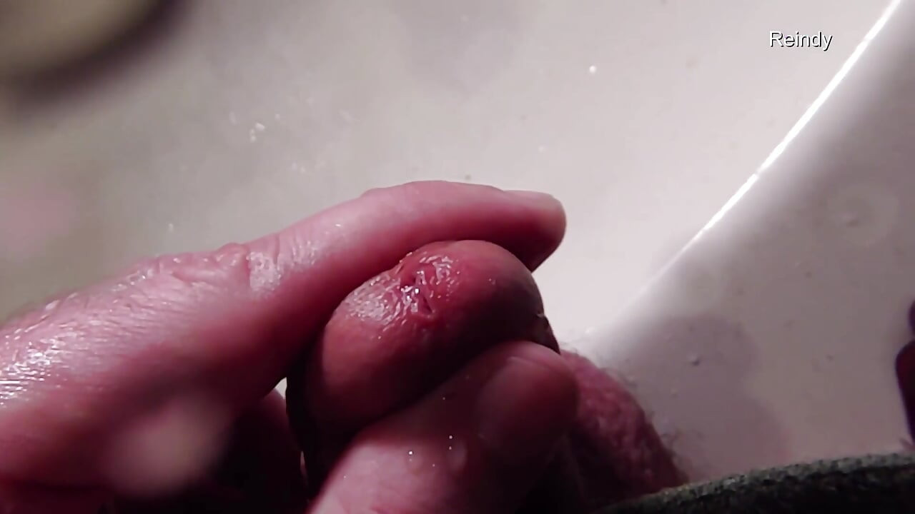 Peehole Piss Play Close up View in Slow Motion
