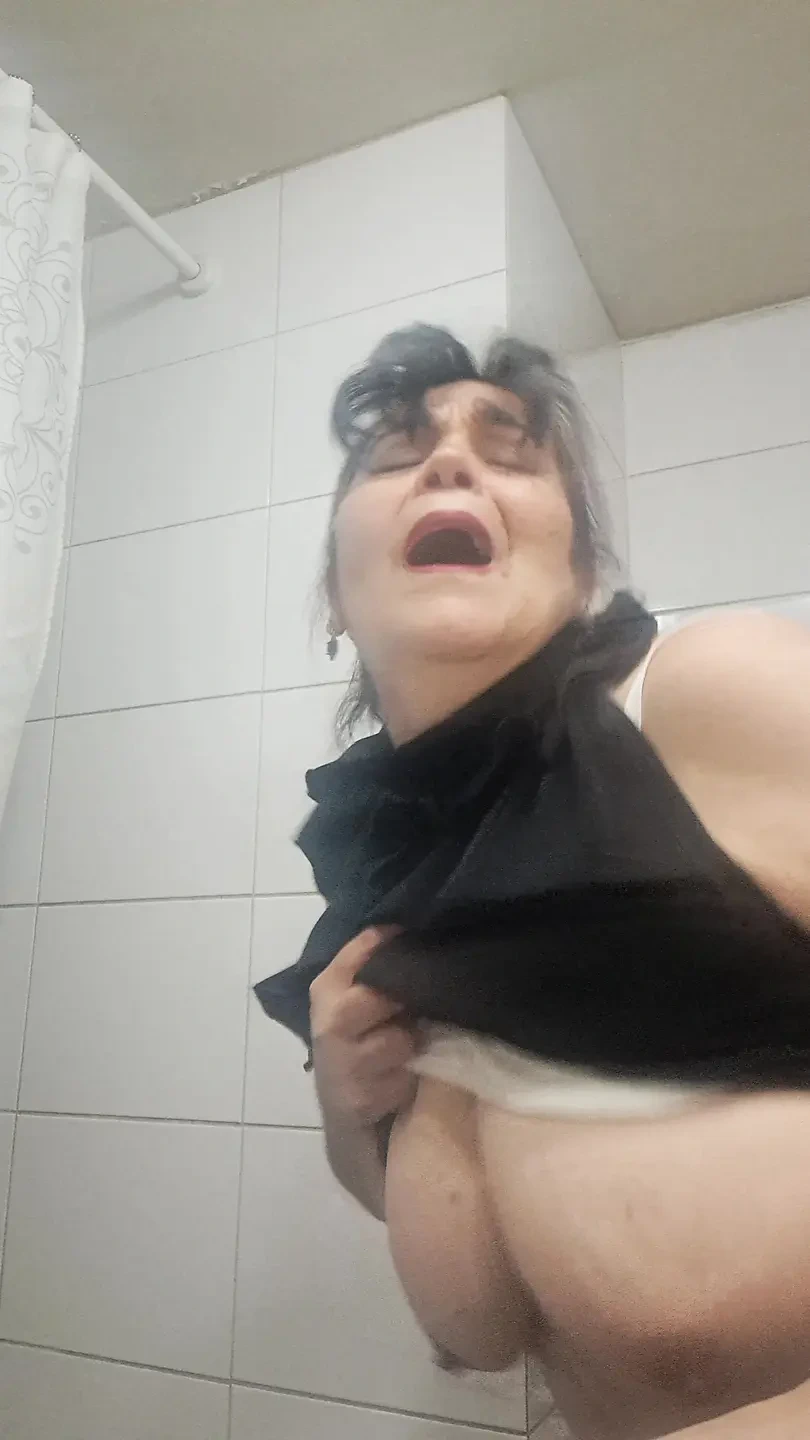 My stepson kept fucking me in the bathroom, leaving semen on my legs.parts2