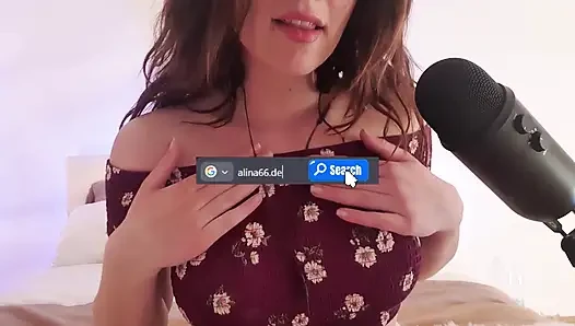 Sevimli Alman kız sana pembe amcığını ve göt deliğini nasıl yalayacığını tam olarak anlatıyor (Alman 31 talimatı)