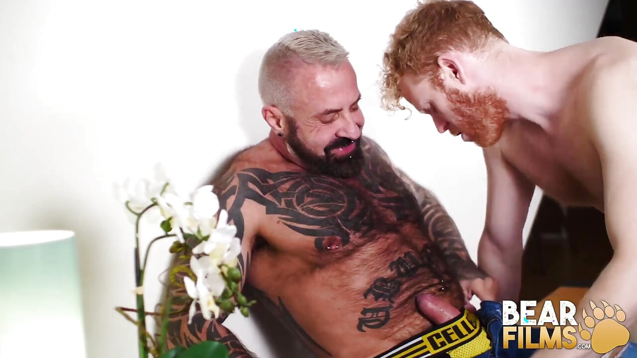 BEARFILMS - Wild Marc Angelo hard ass drilled by naughty bear