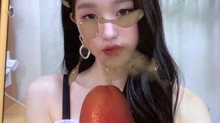 Выделение спермы на лицо Izone Wonyoung