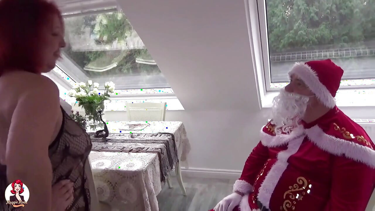 Santa Makes It Snow on 3 Naughty Girls