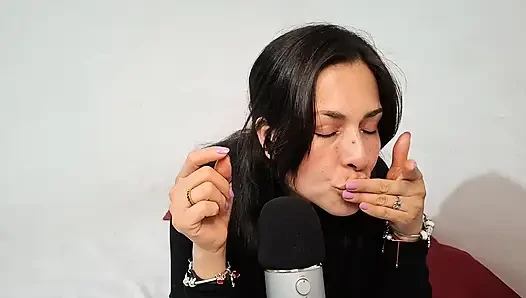 ASMR Kiss, I bite and caress your ears