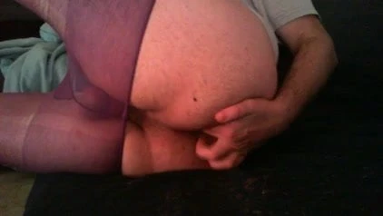 having fun with some balls in my ass
