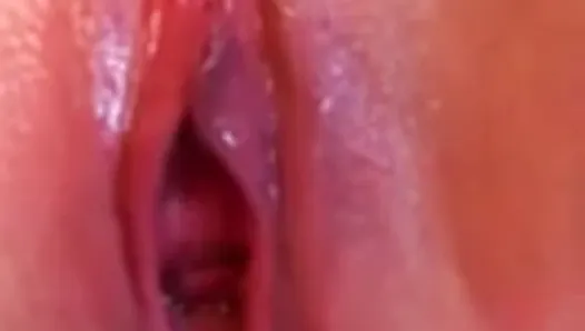 Loose Slut Rubs Her Gaping Pussy Until She Squirts