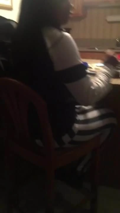 Ebony pink panties slip
