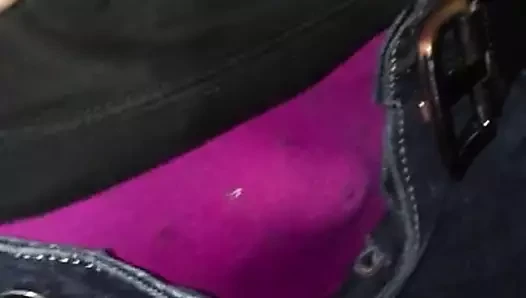 Wet panties and jeans