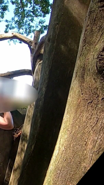 UDA MILF gets fucked hard at small old German bunker in public | Clip 1