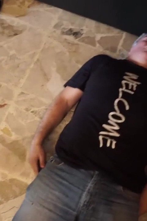 Dominant Ladies Trampling Submissive Men in Leather