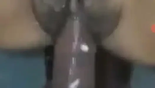 She is squirting so many time she's giggling her body for the sensation she got from  my dick