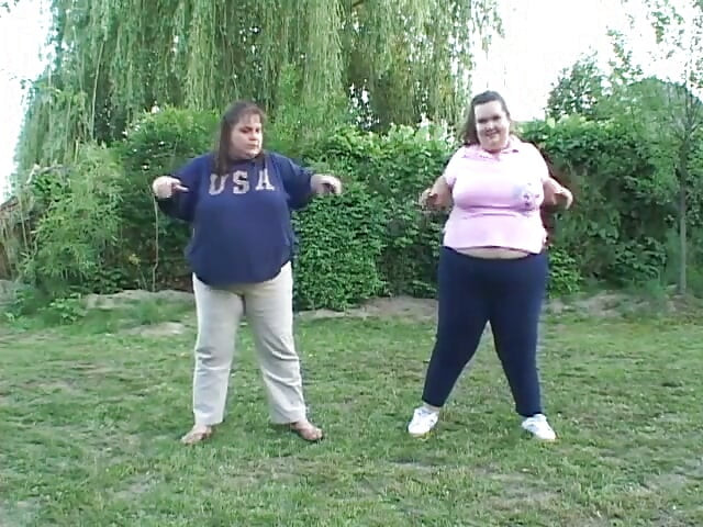 Large ladies finger each other's pussies