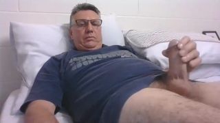 Daddy cums on cam