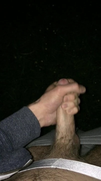gay boy jerking outdoor