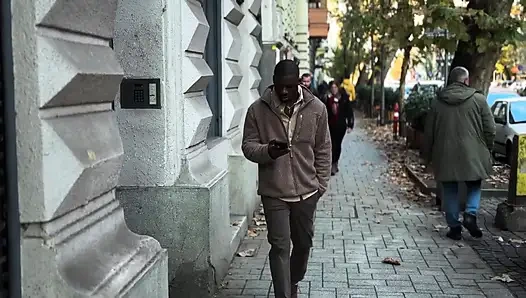 Сливочный компромисс с большим черным членом