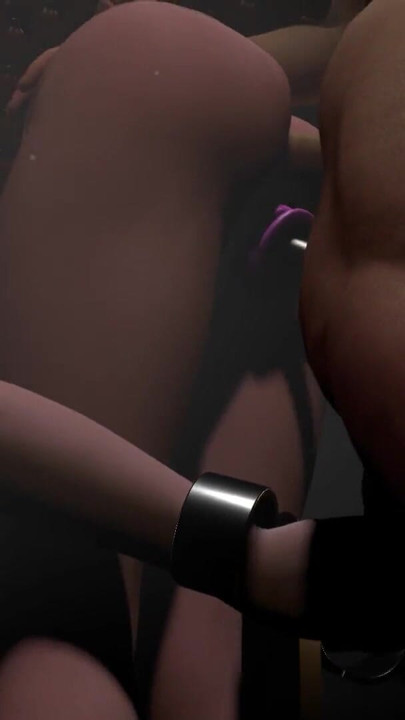 Samus doble penetración con consolador en sexo bdsm bondage | Clip 1