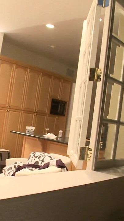 Stunning moment from "Gorgeous brunette gets loose during party and gets threesome"