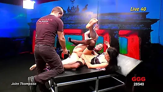 Ggg John Thompson - Aymie Live40 Wild Gangbang Fuckfest