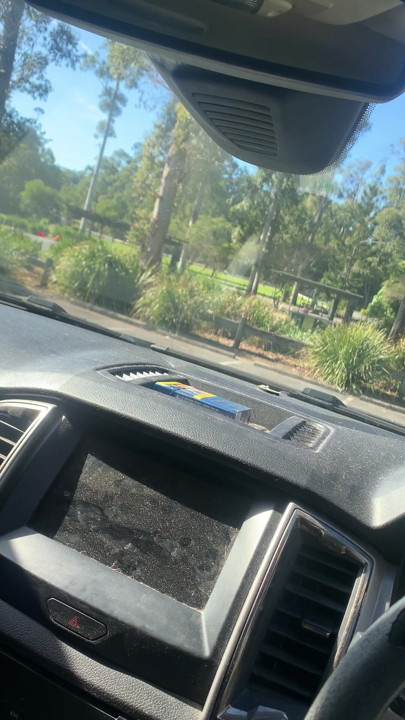 Down park in car