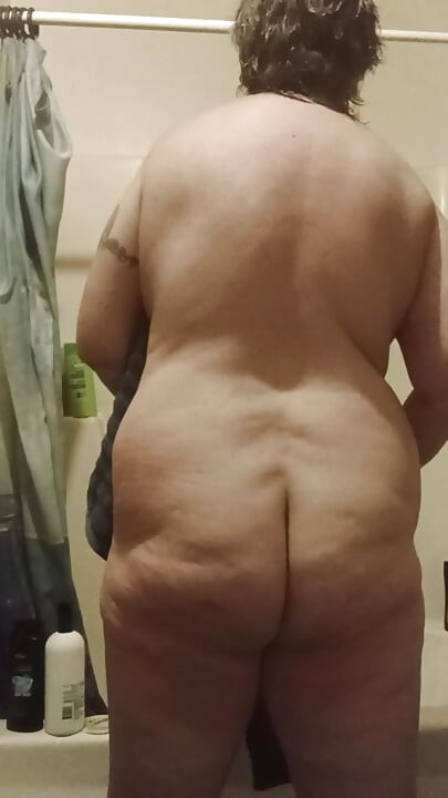 Naked in towel