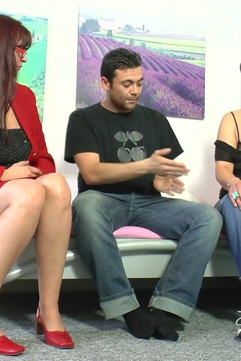 Two Hot Ladies Seduce One Horny Man