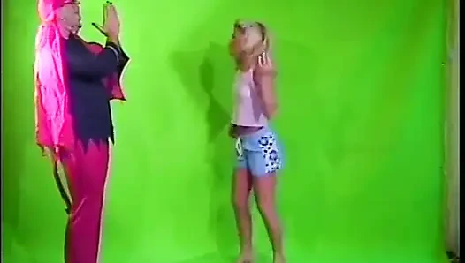 Having some fun while shooting porn