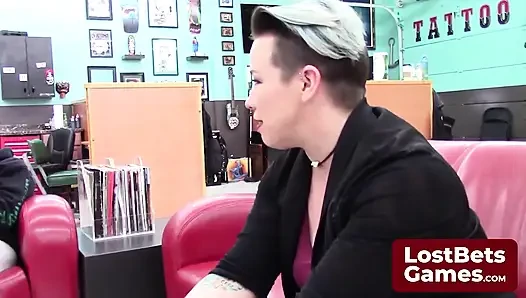 She Stood Nervously Outside the Tattoo Parlor on Her Birthday