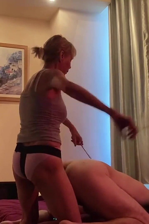 MILF Pegging Man with Strapon