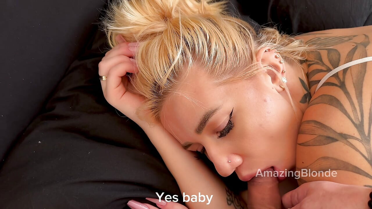 My stepbrother woke me up and fucked my mouth