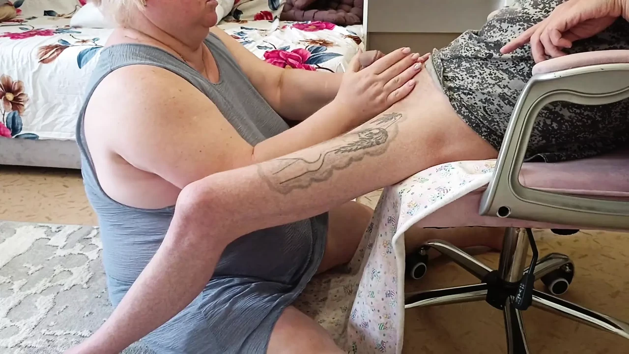 Wife Watches as Friend Gives Deep Blowjob and Swallows Cum