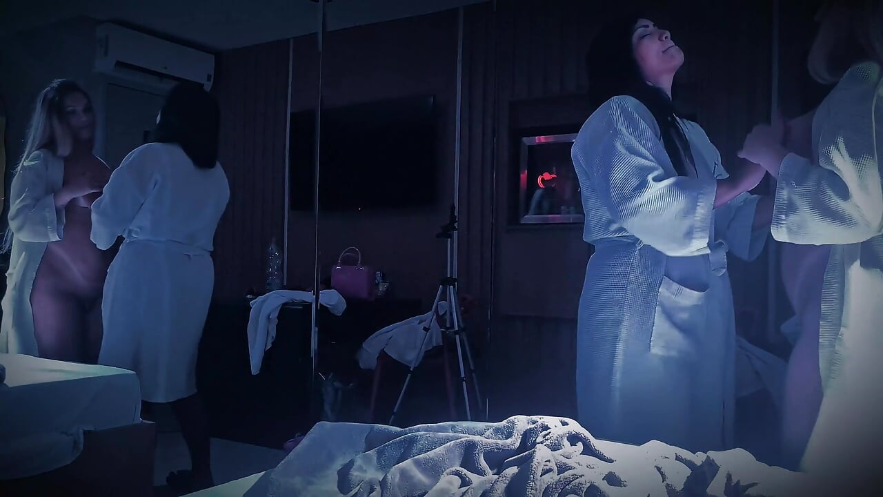Real Man Gets Deepthroated by Passive Big Ass Trans While Wife Sucks Her Cock Together!