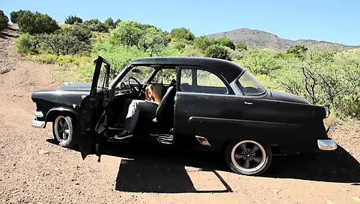 Blonde Angel Gets Fucked by the Car