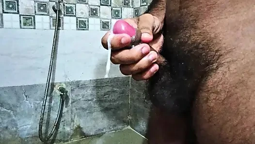 Desi boy in bathroom service and small creators