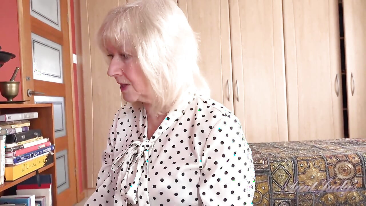 Auntjudys - Your 69yo Busty GILF Stepmom Louise Catches You Watching Mature Porn