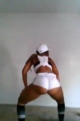 Pussy Poppin' In White Shorts